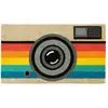 Fisura - Paillasson déco en fibres de coco 70 x 40 cm Retro camera