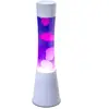 Lampe à lave - FISURA - Vintage - Blanc et violet - 39,5 cm - 25W