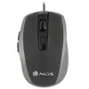 NGS - Souris - pour droitiers - optique - 6 boutons - filaire - USB - argent