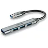NGS IHUB4 MICRO USB 3.2 Gen 1 (3.1 Gen 1) Type-A 5000 Mbit/s Argent