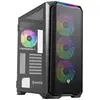 Nfortec Krater X ARGB Torre ATX Cristal Templado 4 Ventiladores Soporte E-ATX Negra