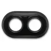 FONTINI Plaque de finition Fontini Garby double Porcelaine noire