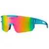 Lunettes Bloovs Zoncolan Clear Blue Drop Color avec lentille Pink Polarized