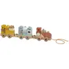 Eurekakids Train En Bois à Traîner Avec Des Blocs De Construction Sauvages