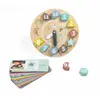 Eurekakids Horloge Gigogne En Bois Avec Des Cartes Pour Apprendre Les ...