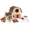 Eurekakids Wooden Farm With Animals And Accessories - La Granja De Pau...