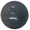 Poids à lancer en caoutchouc Softee 5Kg - noir - 5 kg
