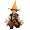 MOM Déguisement bébé sorcière orange Halloween ( Taille 7 à 12 mois)