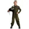 Mom Déguisement de pilote de chasse - NO NAME - Métier - Vert - Garçon - Répond aux normes UE