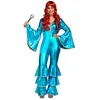 Mom Costume pour adultes mon autre moi Turquoise Fiesta Jumpsuit M / L 