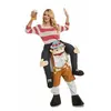 Mom Disfraz tiroles borracho montado a hombros ride on talla unica hombre