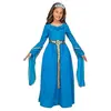 Mom Déguisement Princesse Médiéval Bleu - Disfrazzes - Pour Fille - Robe et Diadème - Intérieur - 3 ans+