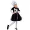 déguisement squelette tutu fille - 5/6 ans - noir - unimasa 206314