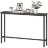HOMCOM Console d'Entrée Étroite avec Surface Effet Marbre et Cadre en ...