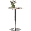 HOMCOM Table de Bar Réglable Pivotante 360° Base Ronde Table Haute de ...
