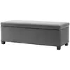 HOMCOM Banquette de Rangement Pliante Capacité de 84 L 112x42x40 cm Re...
