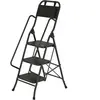 HOMCOM Échelle pliable 3 marches avec sac porte-outils   marches large...