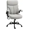 HOMCOM Chaise de Bureau avec Massage Hauteur Réglable et Accoudoirs Ab...