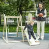 AIYAPLAY Toboggan pour Enfants 5 en 1 Structure d'Escalade avec Tobogg...