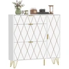 HOMCOM Meuble à chaussures moderne avec 2 tiroirs basculants, armoire ...
