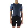 Maillot Etxeondo Mendia manches courtes bleu femme - XS