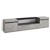 SKRAUT HOME Meuble TV, Banc Télé, 200x45x35cm, Pour les TV jusqu'à 80", Meubles de salon, Ciment TU