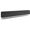 SKRAUT HOME Meuble TV, Banc Télé, 320x35x45 cm, TV grand format, Suspendu, Mural, Noir TU