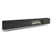 SKRAUT HOME Meuble tv banc télé grand espace de rangement 368x35x45 cheminée électrique xxl suspendu mural style moderne noir 514_1487