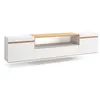 Skraut Home - Meuble tv, Banc Télé, Grand espace de Rangement, 200x35x...