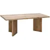 Decowood Table basse en bois de sapin en vieilli 120x50cm