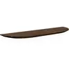 Decowood Étagère arrondie en bois de sapin flottant marron 120x3,2cm