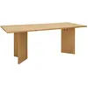 Decowood Table de salle à manger en bois de sapin marron 200x75cm