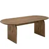 Decowood Table à manger ovale en bois de sapin vieilli 200x75,2cm