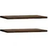 Decowood Ensemble 2 étagères flottantes en bois de sapin marron 120x3,2cm