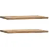 Decowood Ensemble 2 étagères flottantes en bois de sapin vieilli 180x3,2cm