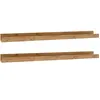 Decowood Pack 2 étagères flottantes en bois de pin vieilli 50x7cm