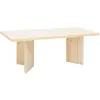 Decowood Table basse en bois de sapin en naturel 120x50cm