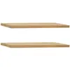 Decowood Ensemble 2 étagères flottantes en bois de sapin marron 200x3,2cm