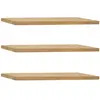Decowood Ensemble 3 étagères flottantes en bois de sapin marron 140x3,2cm