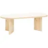 Decowood Table basse en bois de sapin naturel 120x40cm