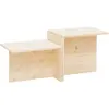 Decowood Table basse en bois de sapin naturelle 100x44,6cm