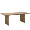 Decowood Table de salle à manger en bois vieilli 180x75cm