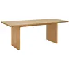 Decowood Table de salle à manger en bois marron 140x75cm