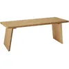 Decowood Table basse en bois de pin marron 60x45cm