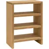 Decowood Étagère à chaussures en bois de sapin marron clair 80x60cm