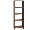 Decowood Étagère en bois de sapin marron foncé de 80x60cm