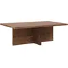 Decowood Table basse en bois de sapin marron foncé 120x40cm