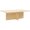 Decowood Table basse en bois de sapin beige 120x40cm
