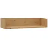 Decowood Étagère en bois massif ton marron de 120x16cm