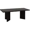 Decowood Table basse en bois de sapin en noir 120x50cm